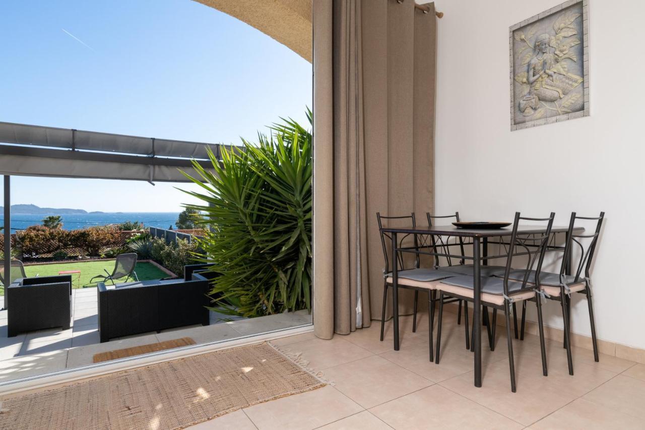Face A La Mer Superbe Villa Terrasse Barbecue Le Pradet Carqueiranne Exterior photo
